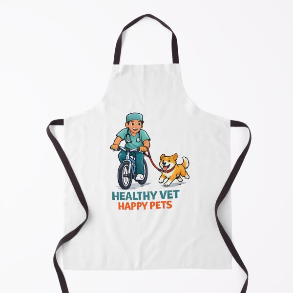 Item preview, Healthy Vet Happy Pets Cycling Shirt | Veterinary Fitness Lifestyle Dog Cycling Design designed and sold by Bettybee00.