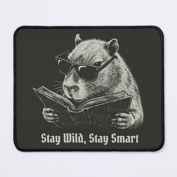 Item preview, Capybara Reading Book Cool Dark Vintage Style designed and sold by JessArty ⭐⭐⭐⭐⭐.