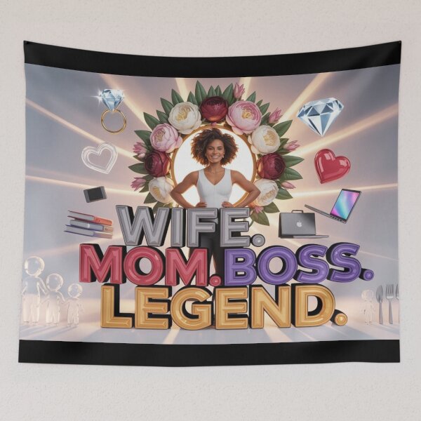 Item preview, Wife. Mom. Boss. Legend. - women appreciation idea  designed and sold by YourTrendyTees.