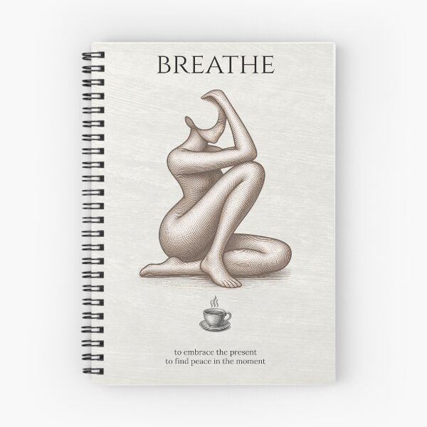 Item preview, Breathe Definition Print, Minimalist Line Art Poster, Calm Wall Art designed and sold by MyGreenTree.