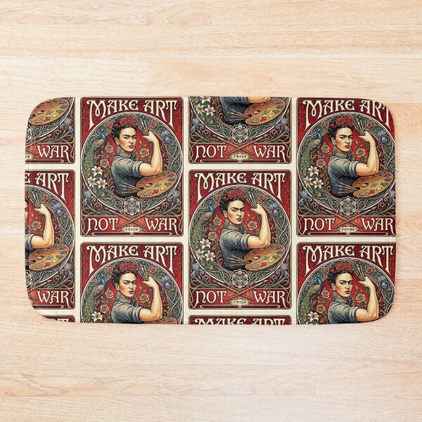Item preview, Make Art Not War Frida Painter designed and sold by TeeARTHY.