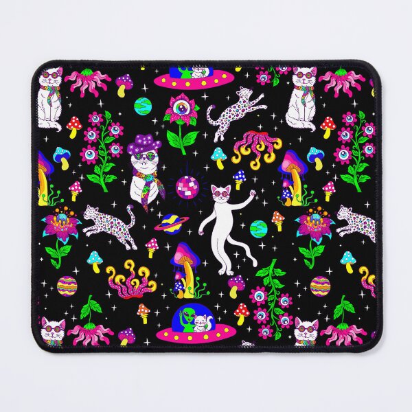 Item preview, outer space disco cat alien ufo leopard surreal designed and sold by Gossip Rag.
