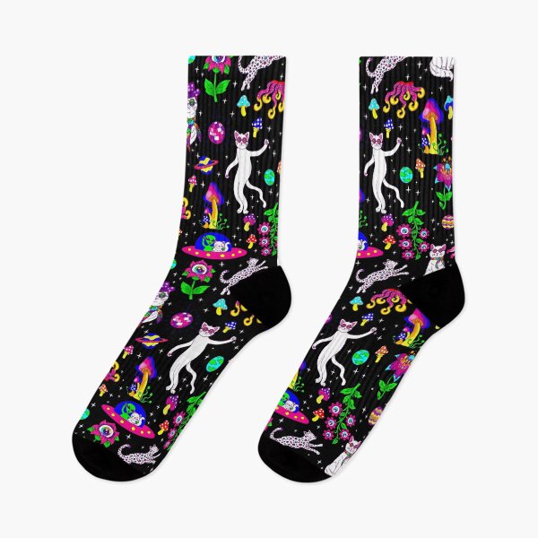 Item preview, outer space disco cat alien ufo leopard surreal designed and sold by Gossip Rag.