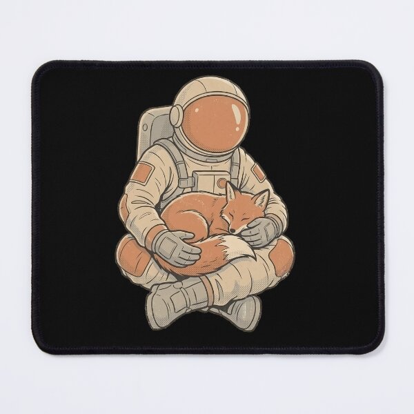 Item preview, Retro Space Explorer Cuddling Fox Companion designed and sold by MythicCotton.