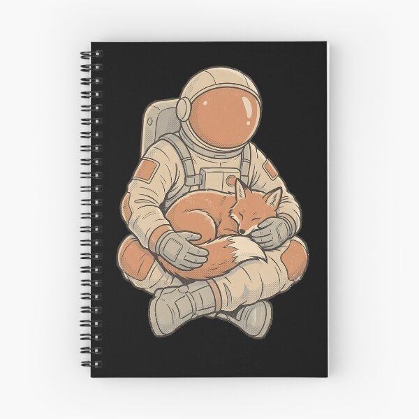 Item preview, Retro Space Explorer Cuddling Fox Companion designed and sold by MythicCotton.