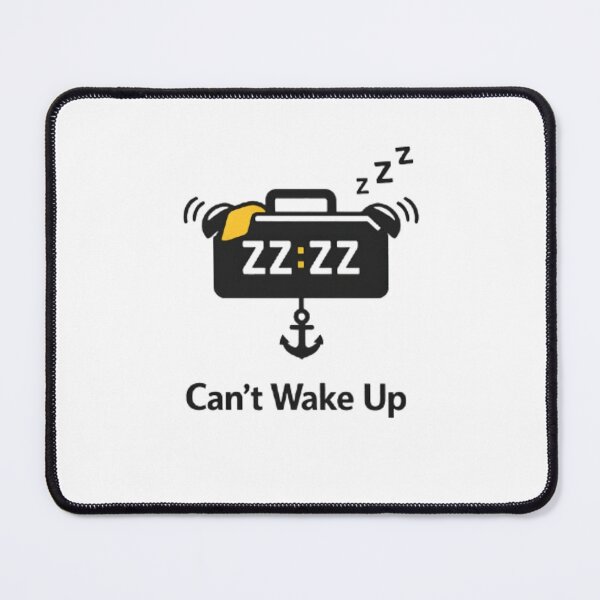 Item preview, Can’t Wake Up – Funny Sleep Alarm Clock Design | Lazy Morning Humor Tee designed and sold by CosmicSplendor.