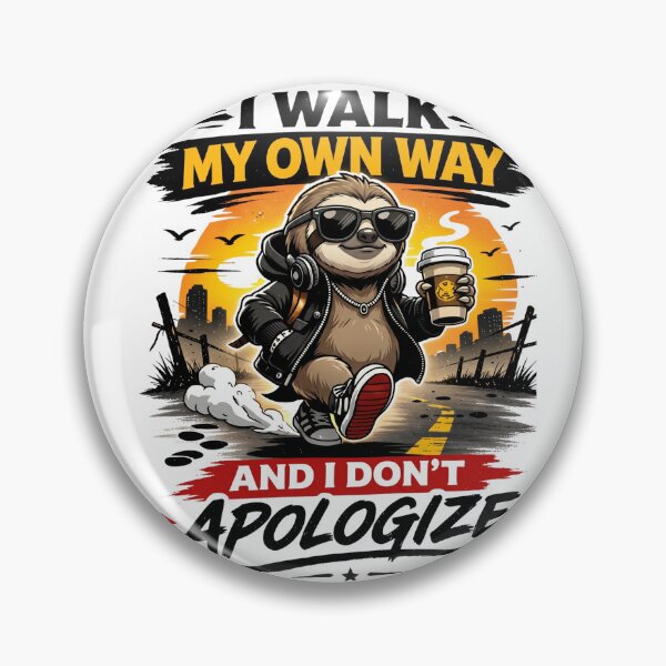 Item preview, Sloth I Walk My Own Way – Funny Chill Sloth Streetwear Design designed and sold by ColorFlick.