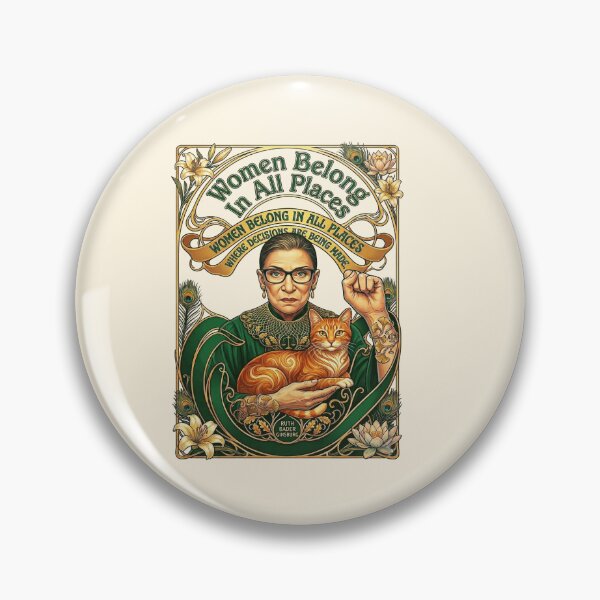 Item preview, Women Belong In All Places Ruth Bader Ginsburg designed and sold by TeeARTHY.