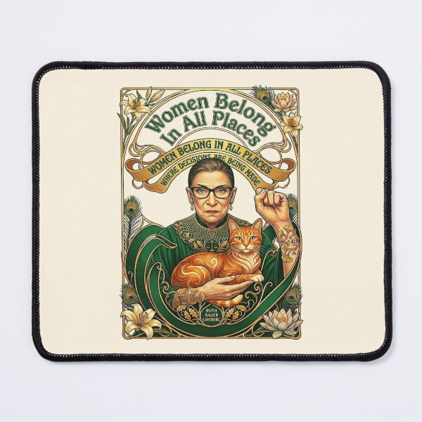 Item preview, Women Belong In All Places Ruth Bader Ginsburg designed and sold by TeeARTHY.