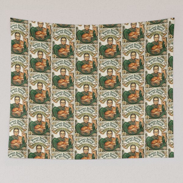 Item preview, Women Belong In All Places Ruth Bader Ginsburg designed and sold by TeeARTHY.