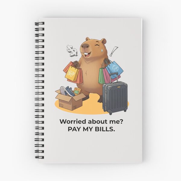 Item preview, Worried about me? Pay my bills. designed and sold by Capy Brazil.