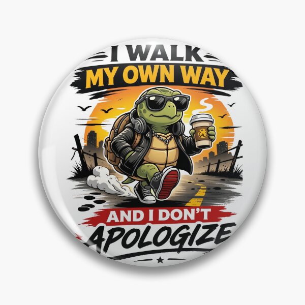 Item preview, Turtle I Walk My Own Way – Chill Independent Streetwear Design designed and sold by ColorFlick.