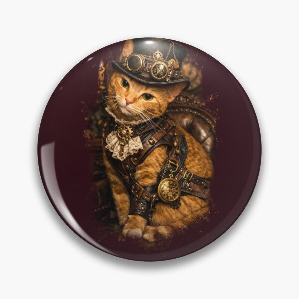 Item preview, Steampunk Cat designed and sold by KreativeCrow.