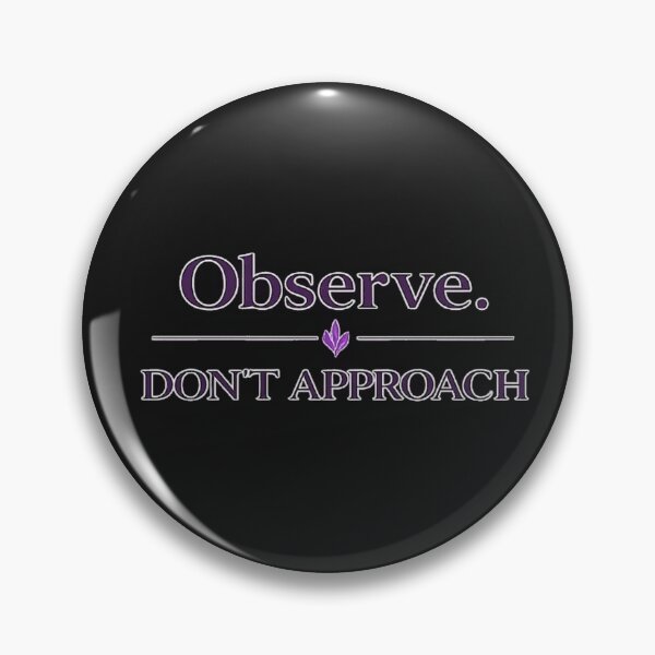 Item preview, Observe Don’t Approach – Dark Feminine Quote, Gothic Purple Aesthetic, Bold Statement Streetwear Design designed and sold by InkedRebel.