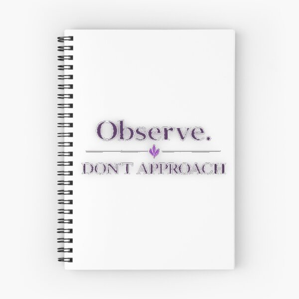 Item preview, Observe Don’t Approach – Dark Feminine Quote, Gothic Purple Aesthetic, Bold Statement Streetwear Design designed and sold by InkedRebel.