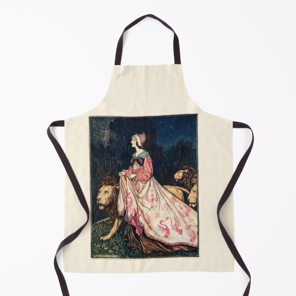 Item preview, Art Nouveau Illustration Lady with Lions Vintage Art designed and sold by TeeARTHY.