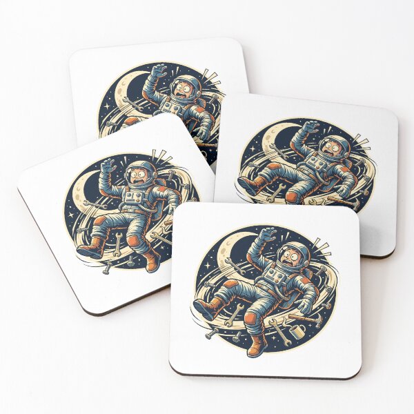 Item preview, Retro Astronaut Chaos in Orbit Repair Gone Wrong designed and sold by MythicCotton.