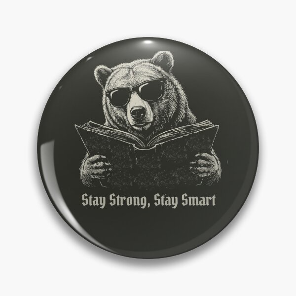 Item preview, Cool Bear Reading Book Dark Vintage Illustration designed and sold by JessArty ⭐⭐⭐⭐⭐.