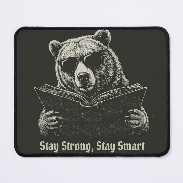 Item preview, Cool Bear Reading Book Dark Vintage Illustration designed and sold by JessArty ⭐⭐⭐⭐⭐.