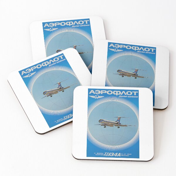 Item preview, Retro Soviet Airlines Aeroflot Russian Airline from USSR CCCP designed and sold by RetroAviation.