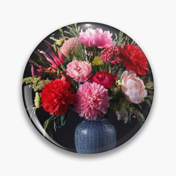 Item preview, Rich Red Floral Bouquet Dramatic Art designed and sold by BetweenForms.