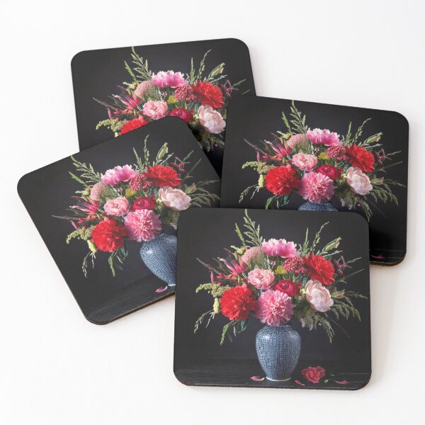Item preview, Rich Red Floral Bouquet Dramatic Art designed and sold by BetweenForms.