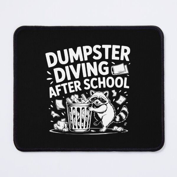 Item preview, Dumpster Diving After School Raccoon Back To School designed and sold by theartfulaspie.