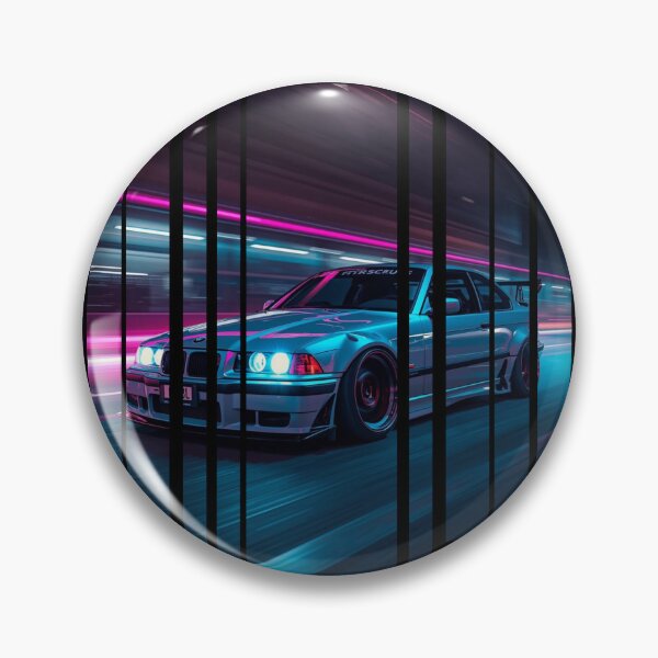 Item preview, B.W the Power of the 3 coupe with wide body kit, street racing vibe, high contrast neon colors 25 designed and sold by Neon G.
