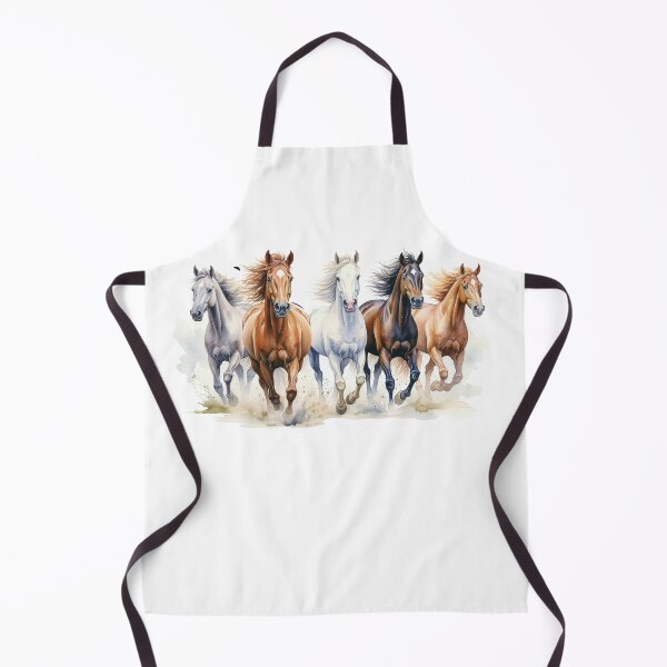 Item preview, Running Horses Watercolor Illustration, Wild Horse Art, Equestrian Painting designed and sold by Rutvain.