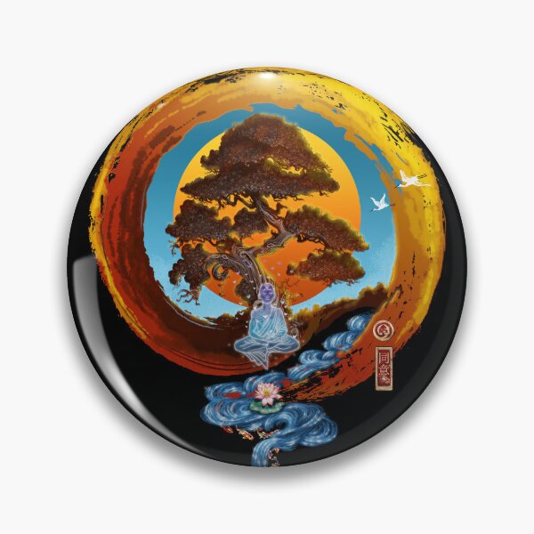 Item preview, flowing monk in zen garden designed and sold by AlirizaCAKIR.