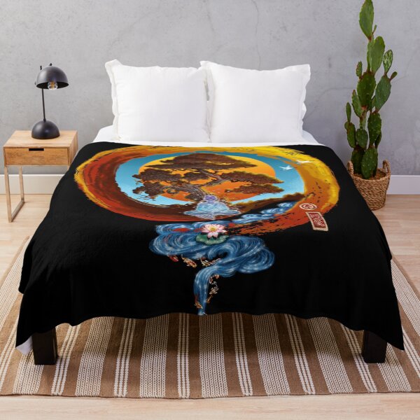 Item preview, flowing monk in zen garden designed and sold by AlirizaCAKIR.