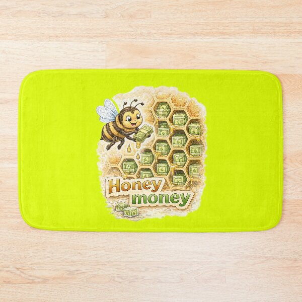 Item preview, Honey Money Bee Sticker – Funny Cute Money Honey Art designed and sold by Felixuss.