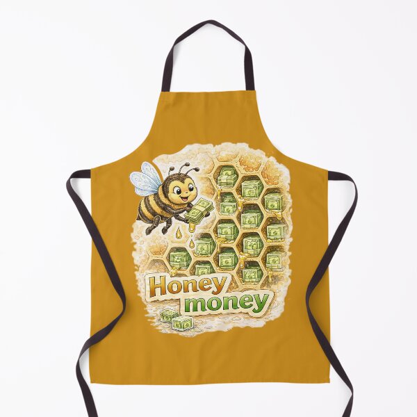 Item preview, Honey Money Bee Sticker – Funny Cute Money Honey Art designed and sold by Felixuss.