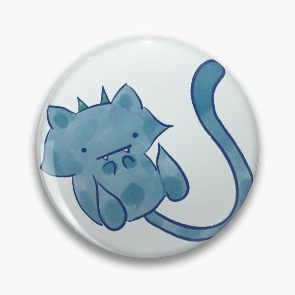 Item preview, Grumpy Little Monster – Cute Blue Monster Sticker designed and sold by Ikumy.
