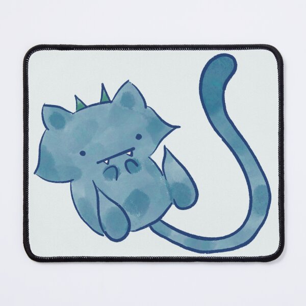 Item preview, Grumpy Little Monster – Cute Blue Monster Sticker designed and sold by Ikumy.