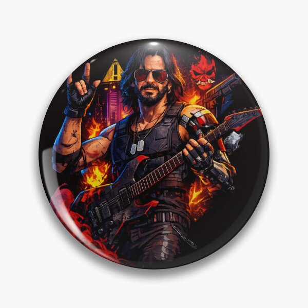Item preview, Cyberpunk Rockerboy – Neon Rebel Guitar Warrior (Johnny Silverhand Inspired) designed and sold by HIGHSQUARE.