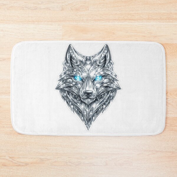 Item preview, Platinum wolf with bright blue eyes designed and sold by Wolf Creator.