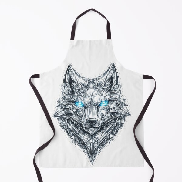 Item preview, Platinum wolf with bright blue eyes designed and sold by Wolf Creator.