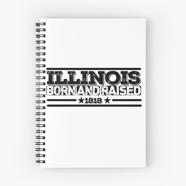 Item preview, Illinois Born and Raised 1818 designed and sold by HB Shirts.