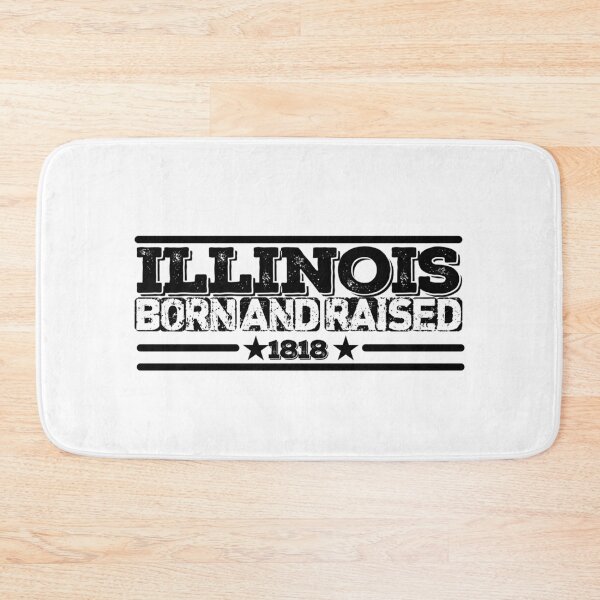 Item preview, Illinois Born and Raised 1818 designed and sold by HB Shirts.