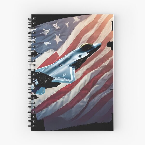 Item preview, US Fighter Jet F-35 flying on a American flag background 3 designed and sold by Neon G.