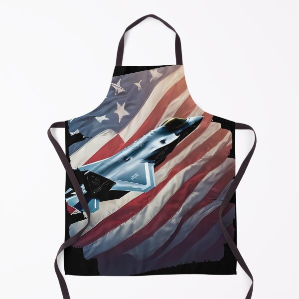 Item preview, US Fighter Jet F-35 flying on a American flag background 3 designed and sold by Neon G.