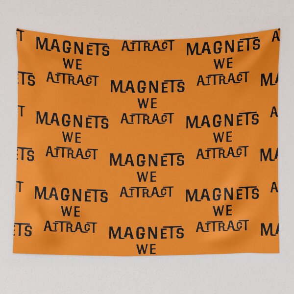 Item preview, Magnets We Attract Retro designed and sold by Normbot2000.