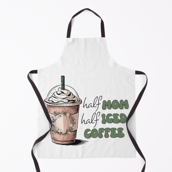 Item preview, Half Mom Half Iced Coffee Green Floral Daisy Design designed and sold by Lulunza.