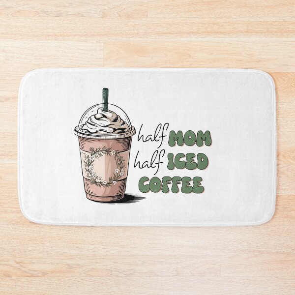 Item preview, Half Mom Half Iced Coffee Green Floral Daisy Design designed and sold by Lulunza.