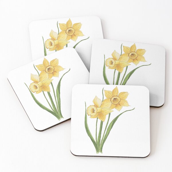 Item preview, Daffodil Watercolour Flowers designed and sold by NaughtyFlorals.