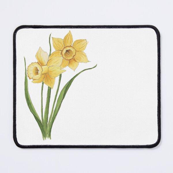 Item preview, Daffodil Watercolour Flowers designed and sold by NaughtyFlorals.
