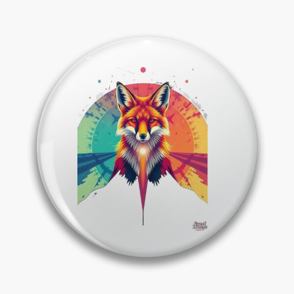 Item preview, Starfox Cosmic Fox – Vibrant Neon Animal Art designed and sold by Sweet Dreams & Fantasia.