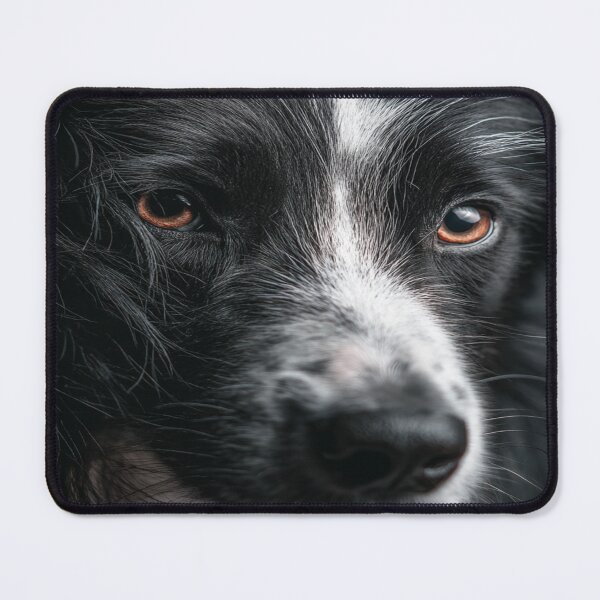 Item preview, Captivating Border Collie Dog Face Portrait designed and sold by NicolasGlowArt.