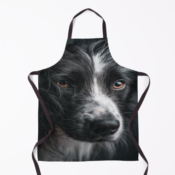 Item preview, Captivating Border Collie Dog Face Portrait designed and sold by NicolasGlowArt.